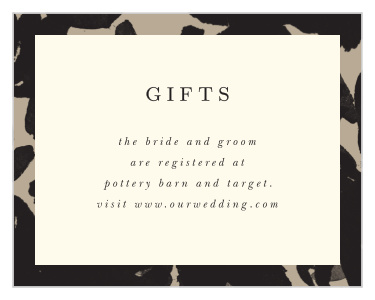 Inked Florals Registry Cards