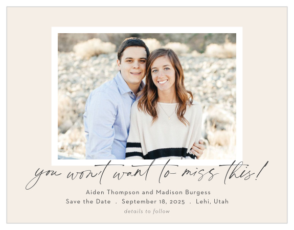 Mark a spot on everyone's calendar with our Party Party Save the Date Cards.