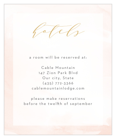Modern Wash Accommodation Cards
