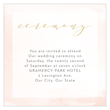 Modern Wash Ceremony Cards