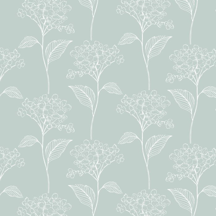 Create a stunningly beautiful atmosphere with our Dainty Hydrangea Wallpaper. 