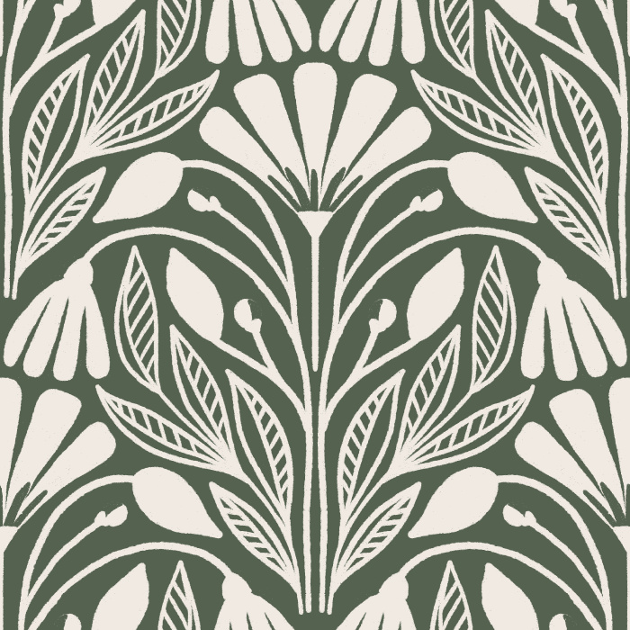 Create a whimsically enchanting experience in any room with our Meadow Damask Wallpaper. 