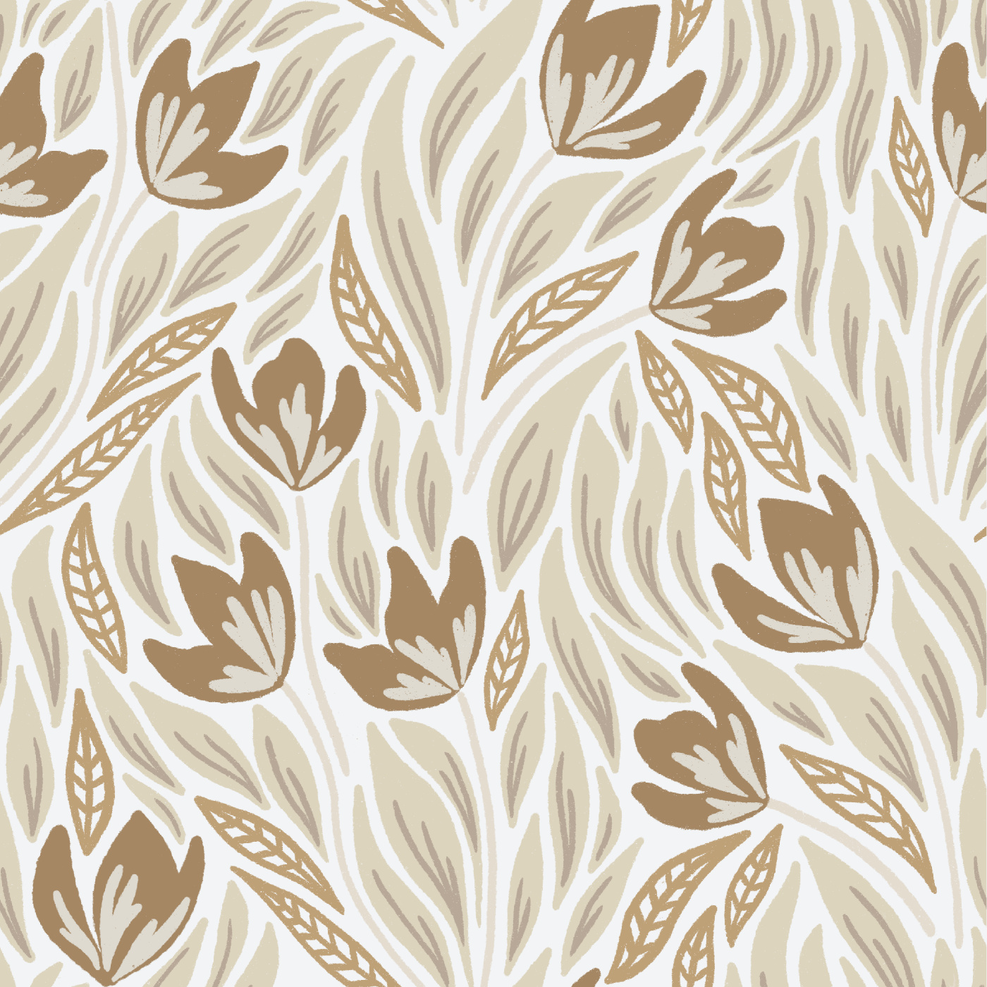 Windy Florals Wallpaper