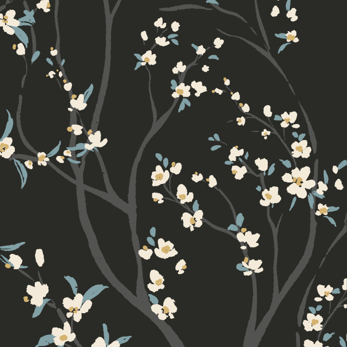 Create a classic botanical statement on any wall in your home with our Blossom Orchard Peel And Stick Removable Wallpaper.