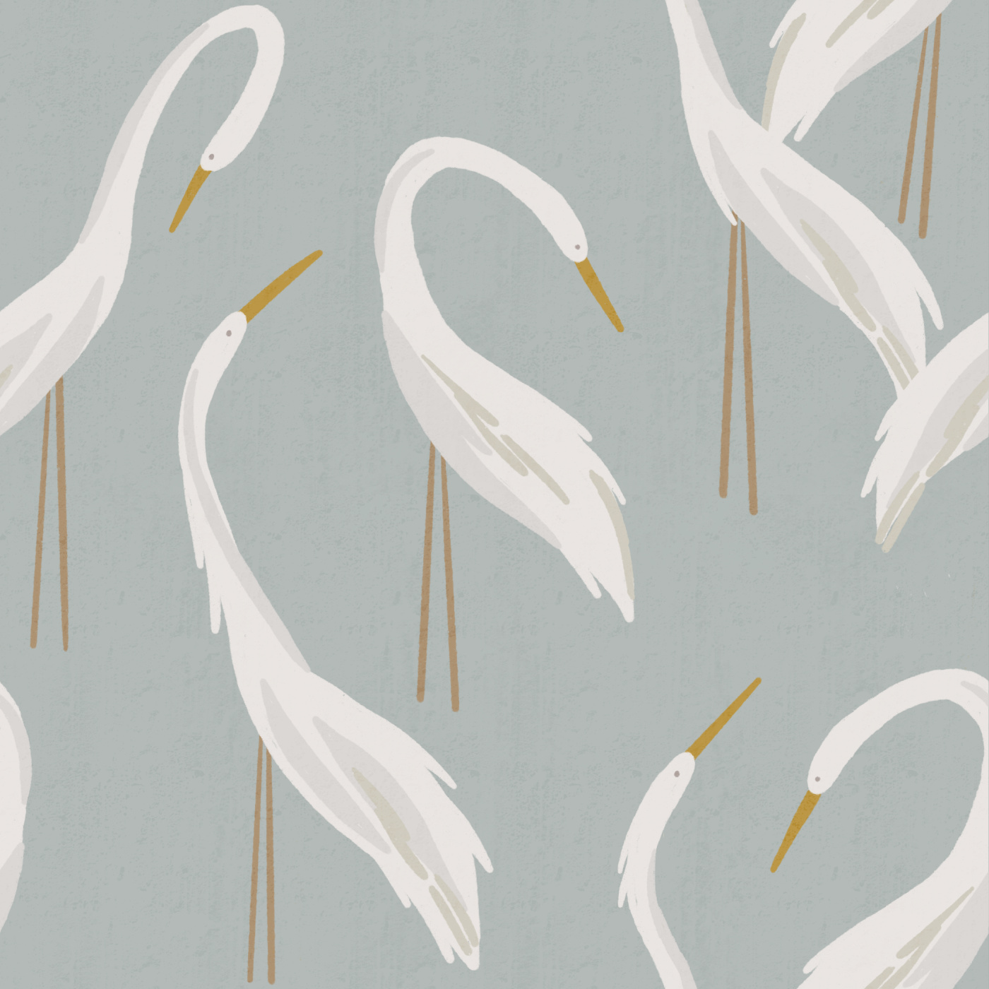 Mod Herons Wallpaper