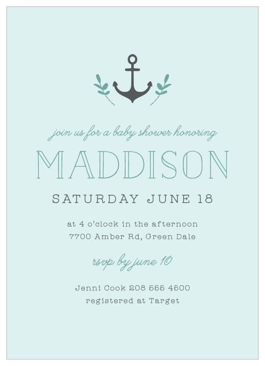 Invite your friends to come celebrate your newest addition! 