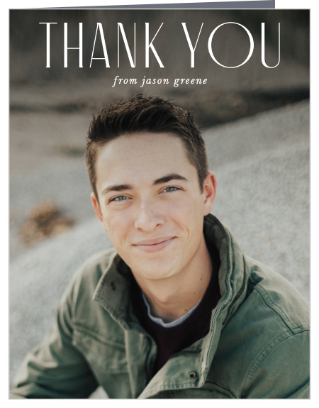Our Grad Year Graduation Thank You Cards share your appreciation to family and friends for their support.
