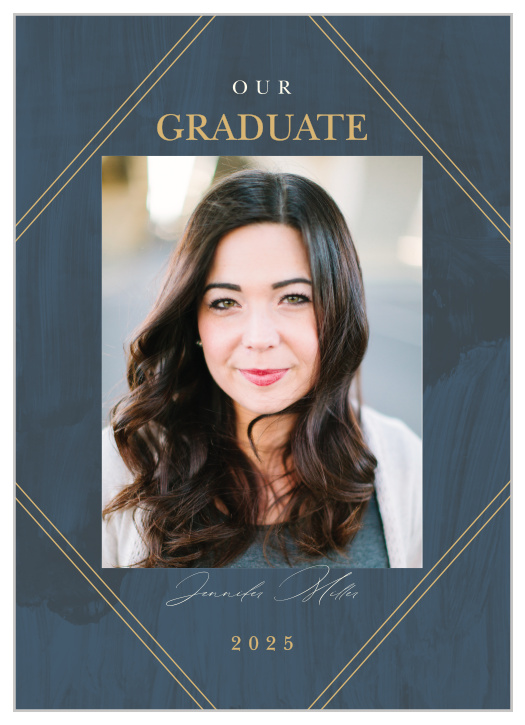 Use our Diamond Frame Graduation Announcements to announce your exciting news to friends and family! 