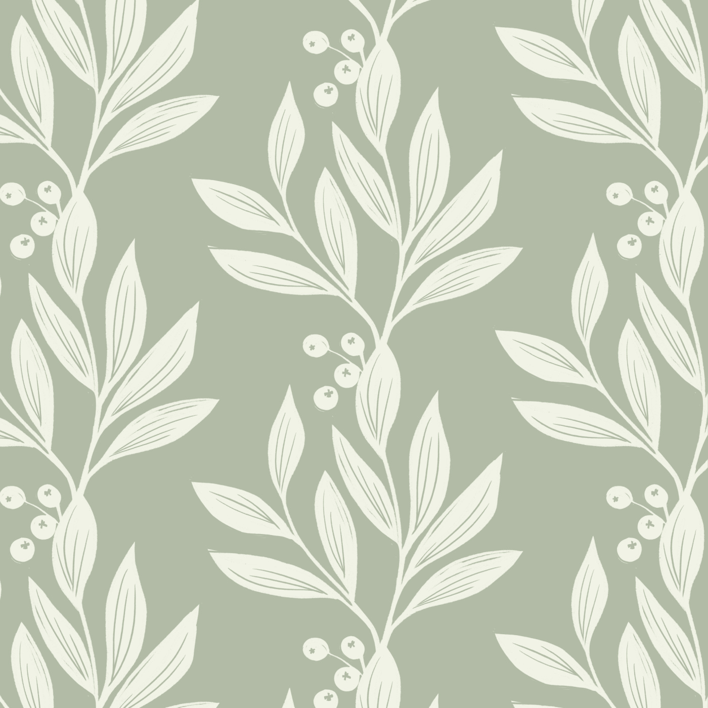 Branch & Berries Wallpaper