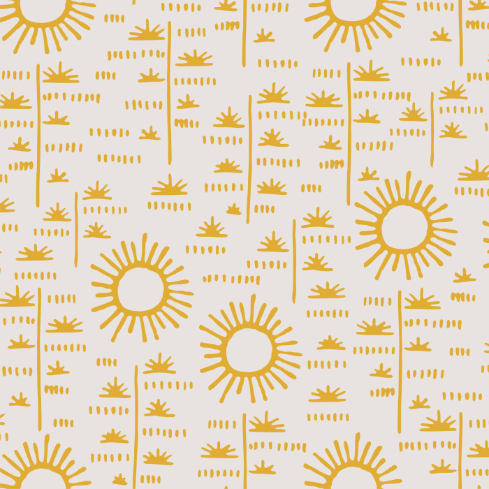 Brighten up your home with our Dia Soleado Peel And Stick Removable Wallpaper! 