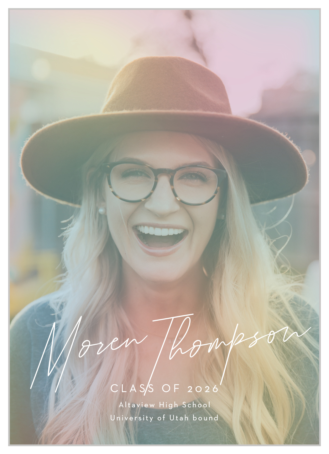 Alluring Aura Graduation Announcements