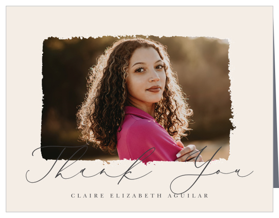 Our Painted Frame Graduation Thank You Cards let family and friends know how much you appreciated their support.