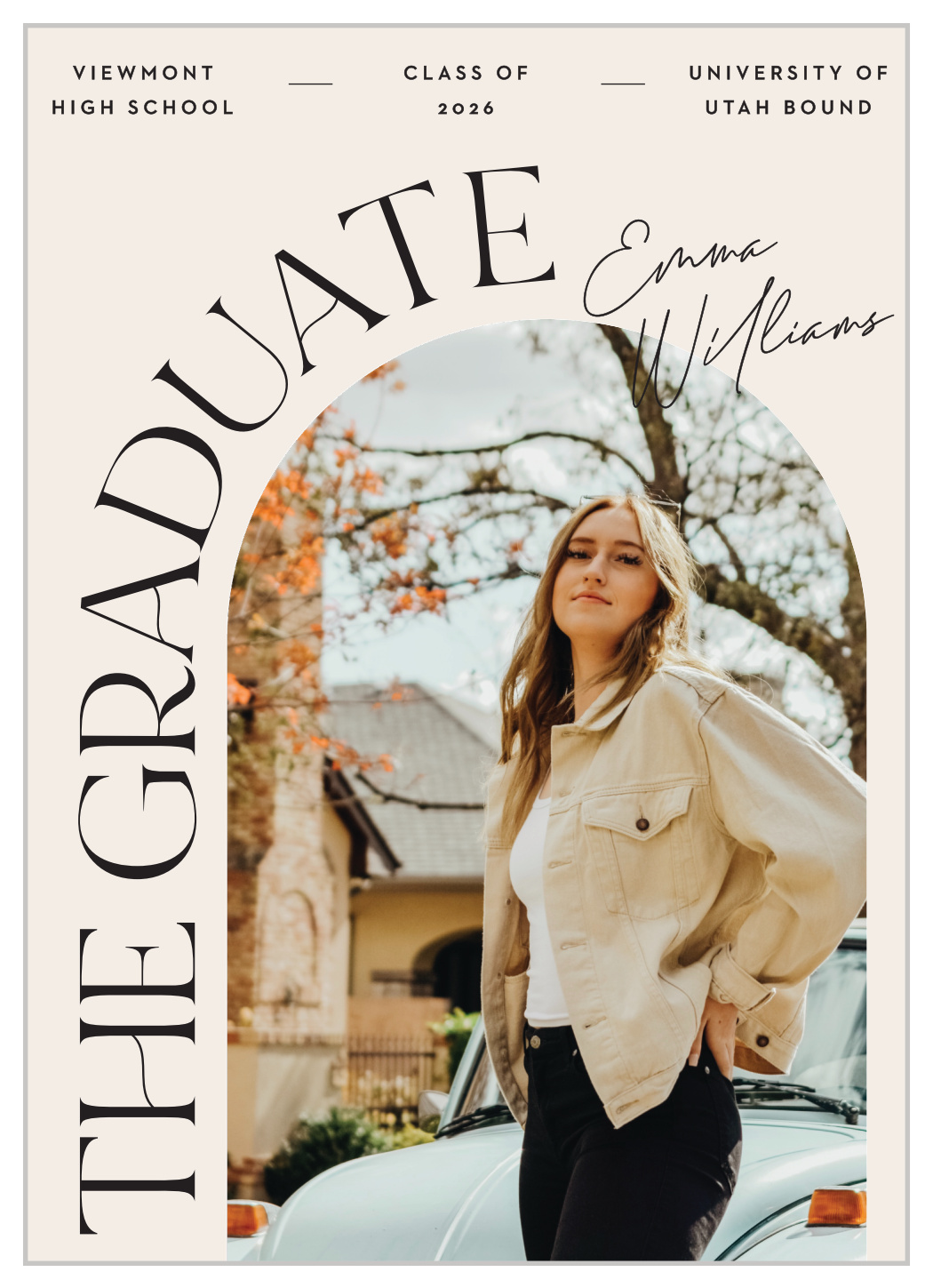Arch Frame Graduation Announcements