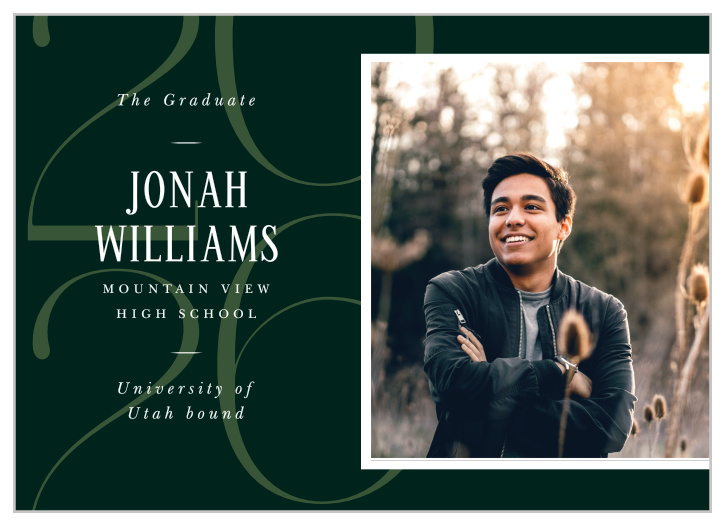 Our Classic Overlay Graduation Announcements let family and friends know that you have graduated!