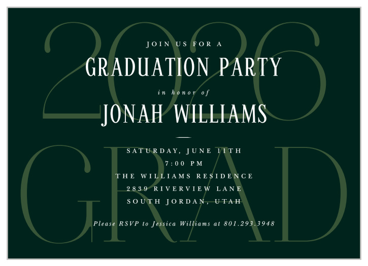 Our Classic Overlay Graduation Invitations bring family and friends together to celebrate your academic achievement.