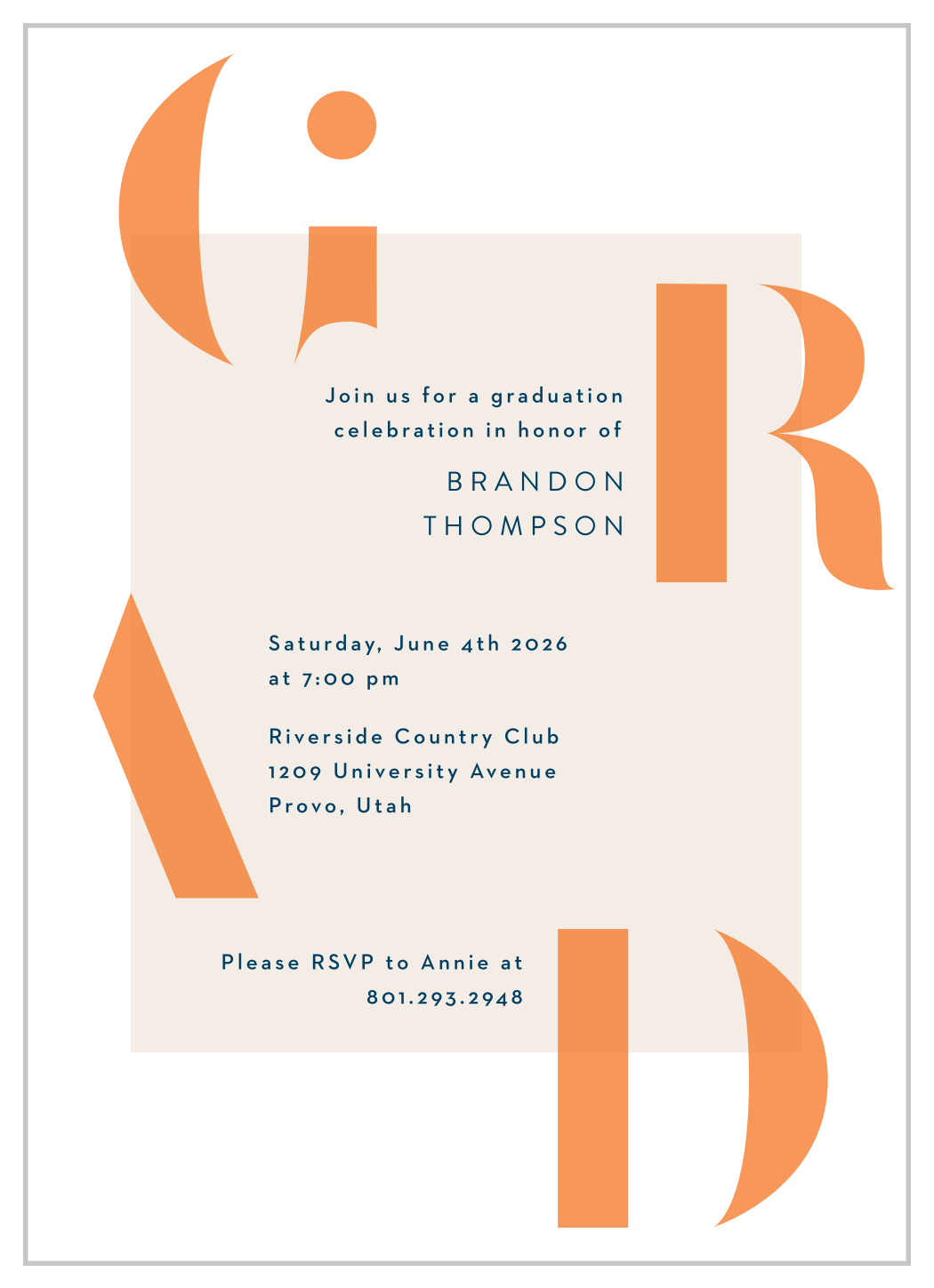 Tucked Year Graduation Invitations