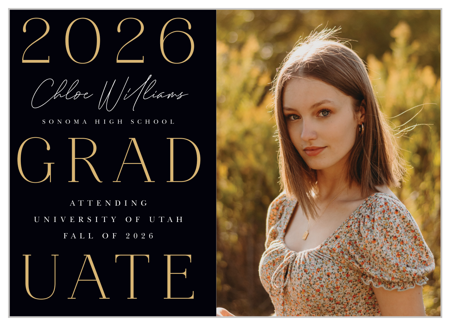 Classic Stack Graduation Announcements