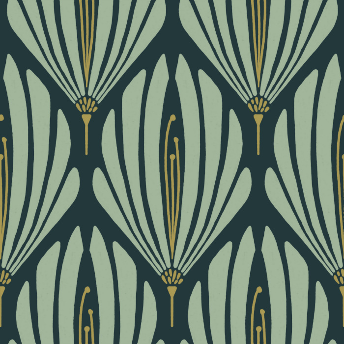 With it’s damask-like pattern of simplified floral shapes, our Fanning Florals Peel And Stick Removable Wallpaper is sure to make a statement on any wall.