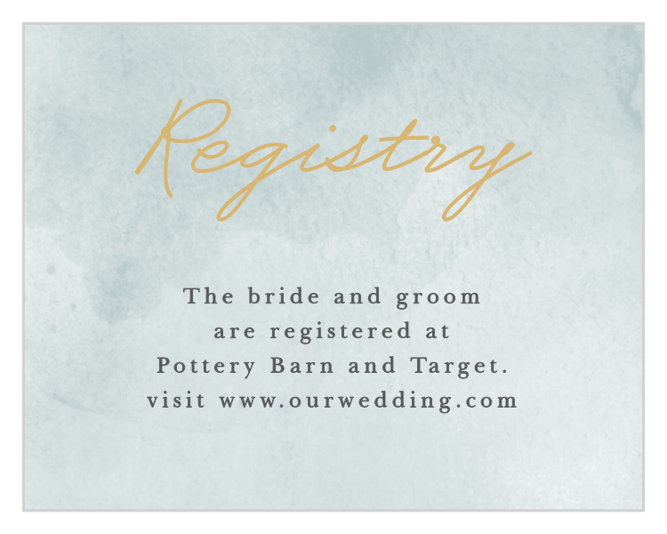 True Love Story Registry Cards
