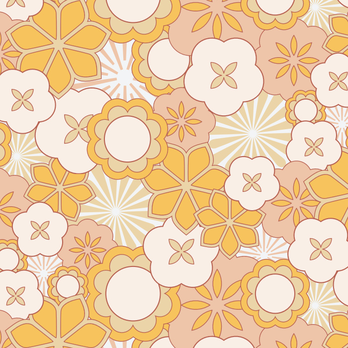 Make a bold statement with the fun florals of our Graphic Garden Peel And Stick Removable Wallpaper.