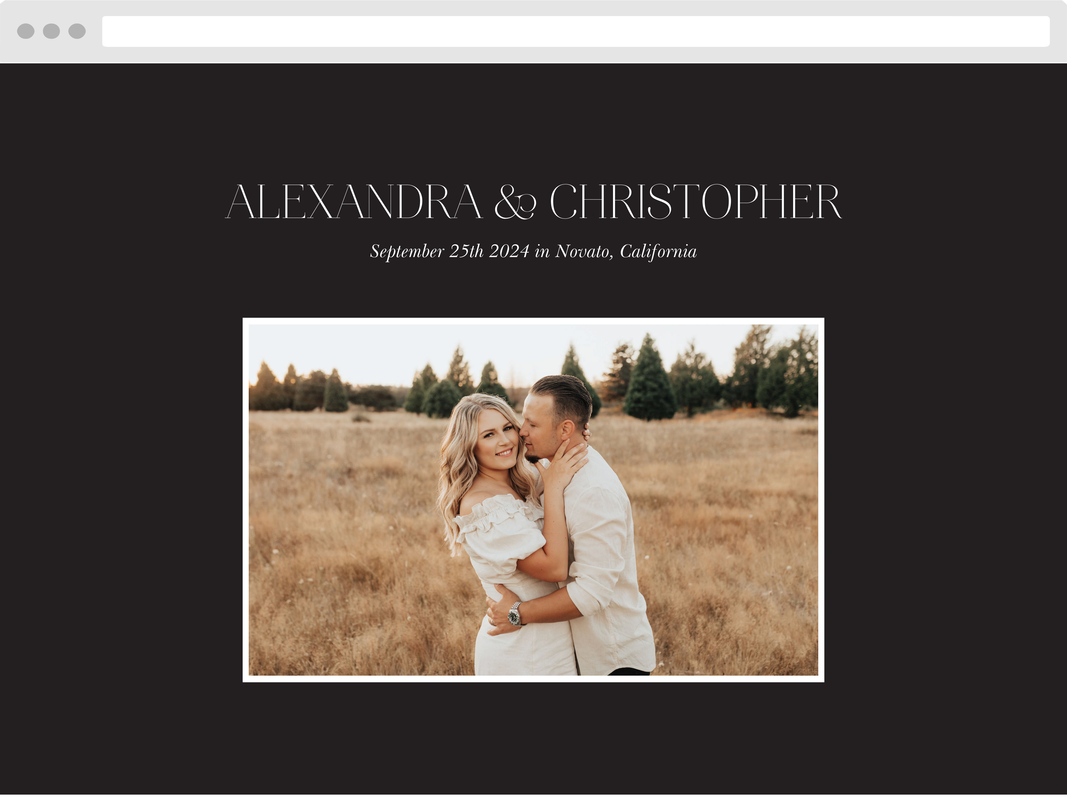 Simply Classy Wedding Website