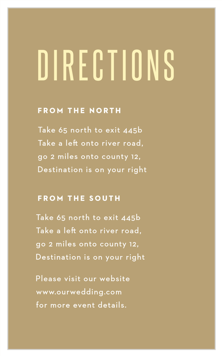 Minimal Stack Direction Cards