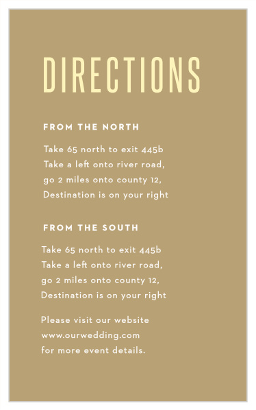 Minimal Stack Direction Cards