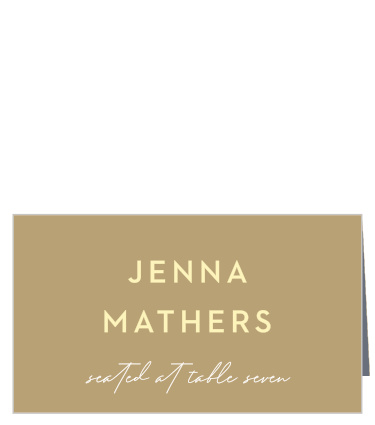 Minimal Stack Place Cards