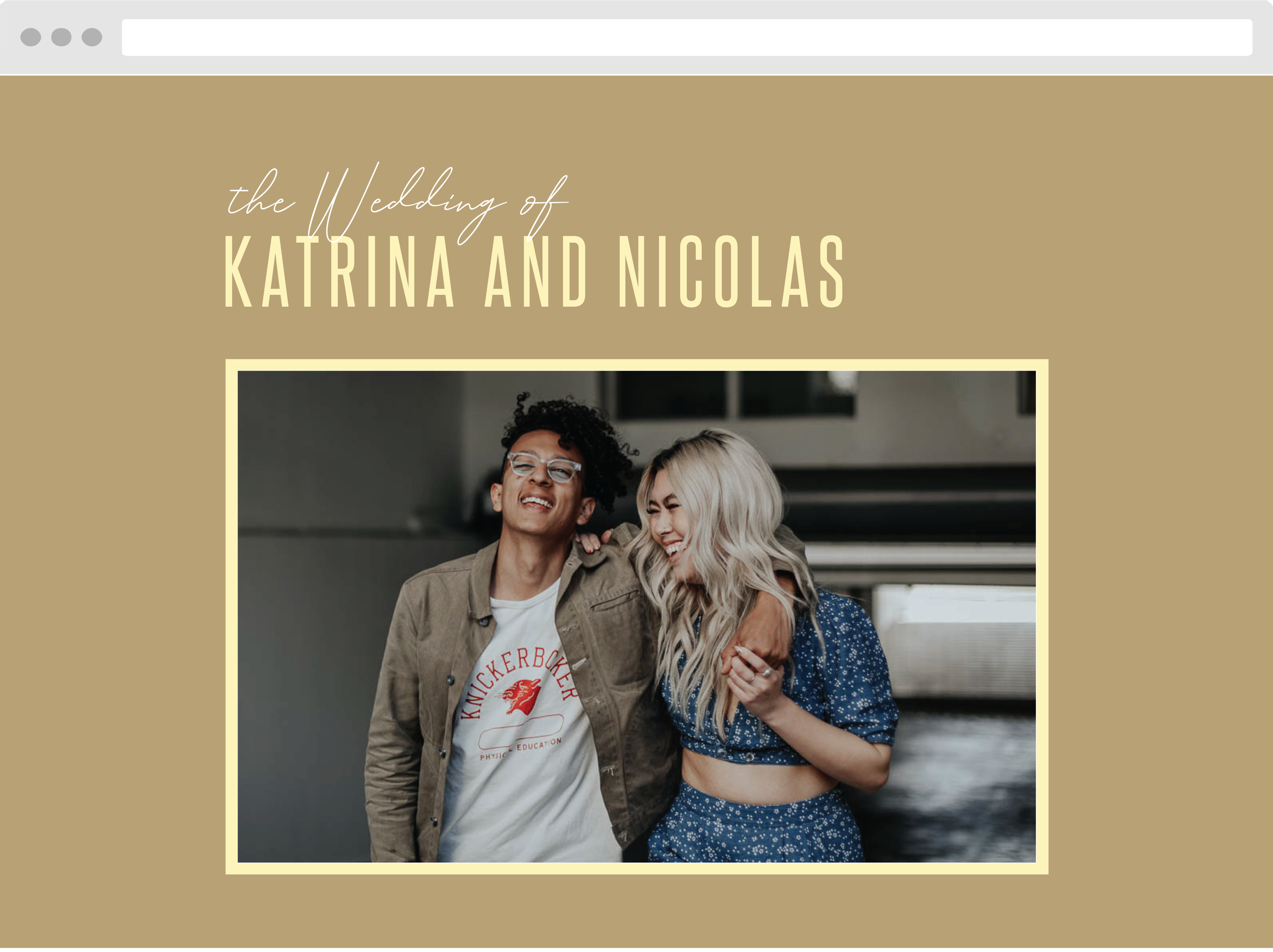 Minimal Stack Wedding Website