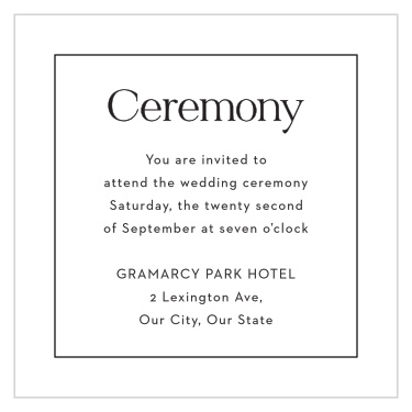 Love Space Ceremony Cards
