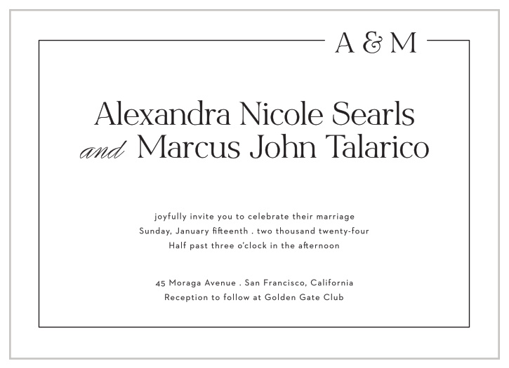 Bring close friends and family together for your big day when you send out our Love Space Wedding Invitations.