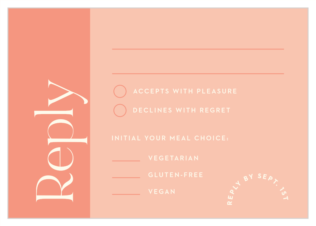 Fresh Type Response Cards