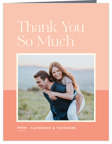 Fresh Type Wedding Thank You Cards
