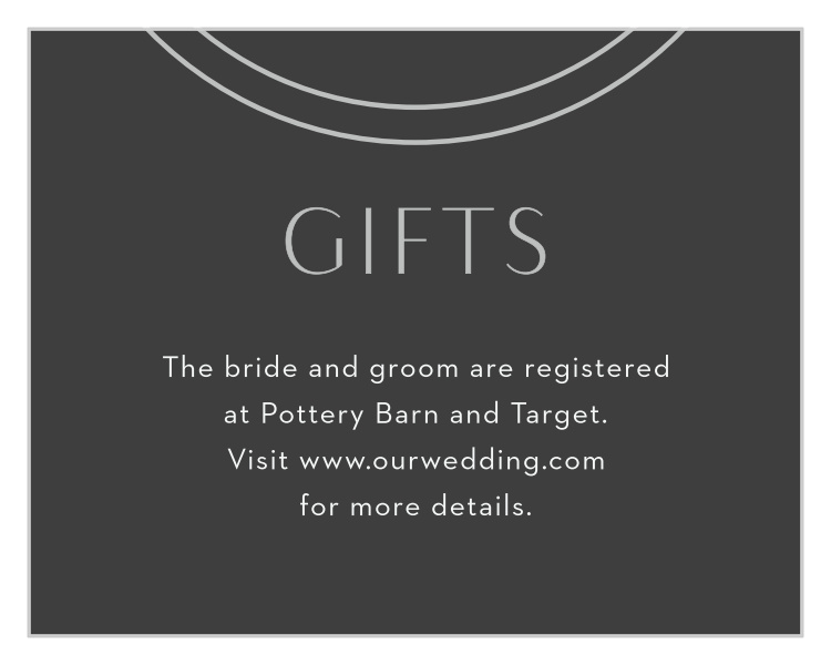 Ring Simplicity Registry Cards