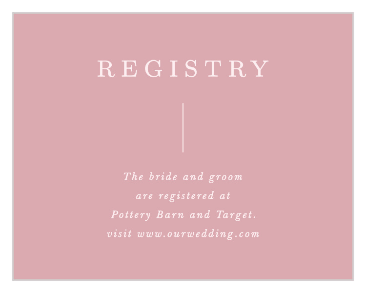 Photo Perfection Registry Cards