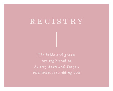 Photo Perfection Registry Cards