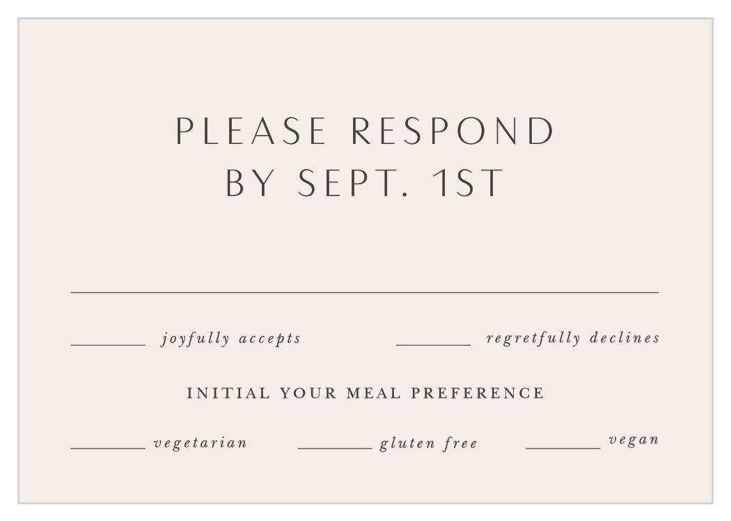 Ilianna Elegance Response Cards