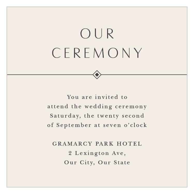 Ilianna Elegance Ceremony Cards