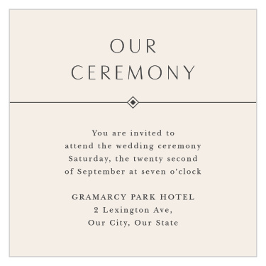 Ilianna Elegance Ceremony Cards