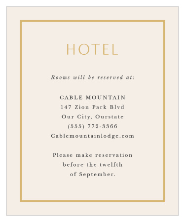 You & Me Accommodation Cards