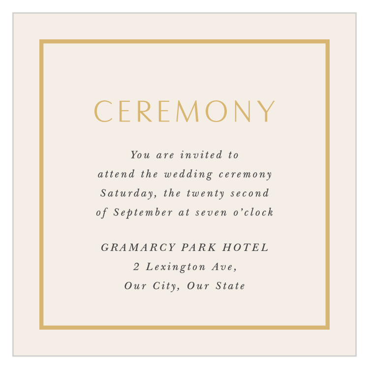 You & Me Ceremony Cards