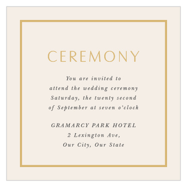 You & Me Ceremony Cards