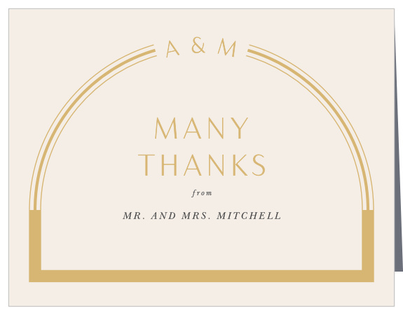 Let family and friends know how much you appreciated their presence on your big day with our You & Me Wedding Thank You Cards.