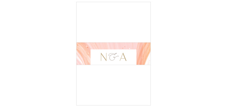 Sleek Names Wedding Belly Bands