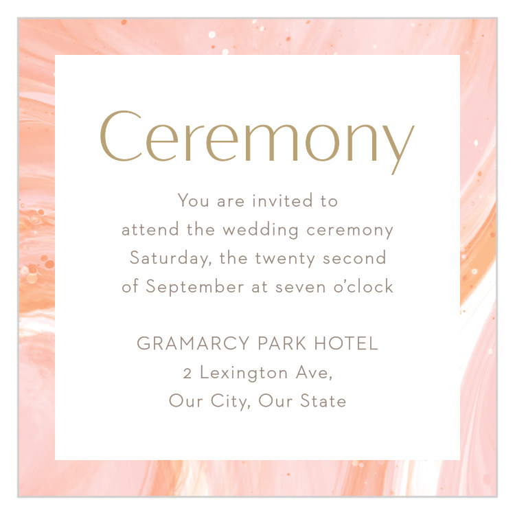 Sleek Names Ceremony Cards