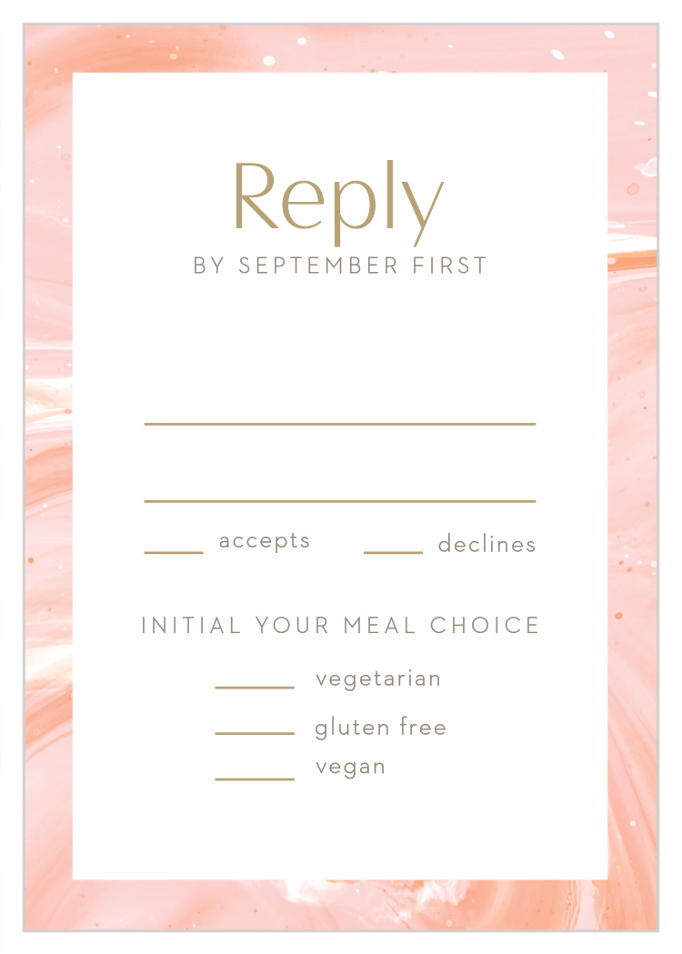 Sleek Names Response Cards