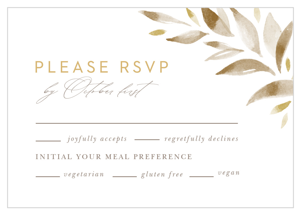 Soft Leaves Response Cards