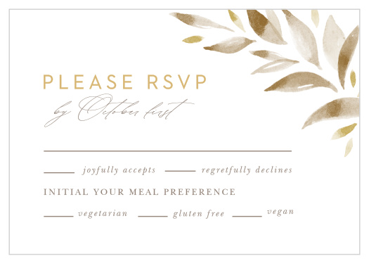 Soft Leaves Response Cards