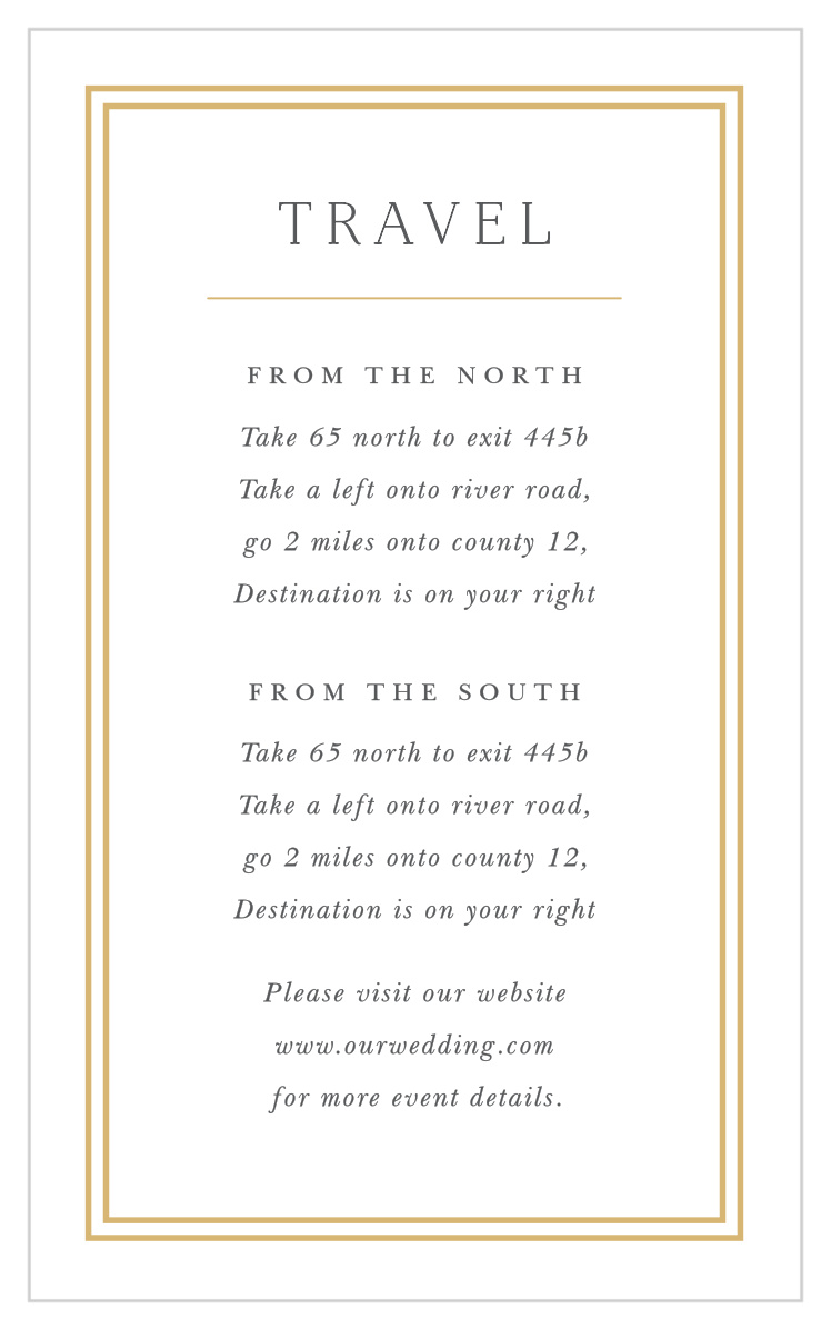 Alluring Aubrey Direction Cards