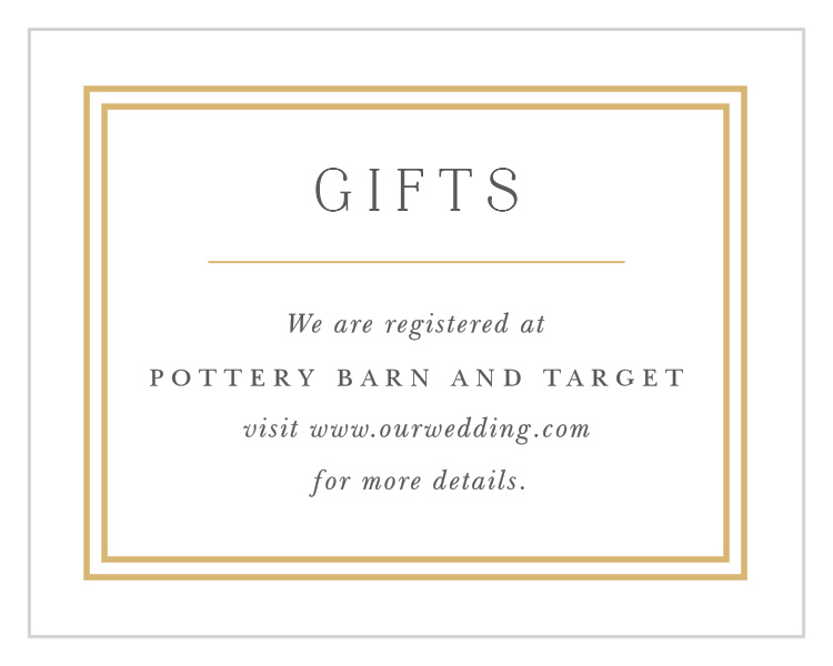 Alluring Aubrey Registry Cards
